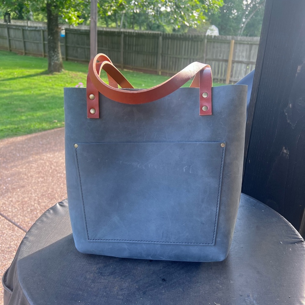 Portland Leather Medium Storm Tote. Brand New